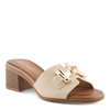 Image of Patrizia by Spring Step Mabbitt Block Heel Gold Hardware Detail Slide Sandal - Bone