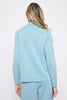 Image of Picadilly Funnel Neck Multi Seam Top - Stone Blue
