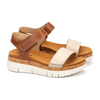 Image of Pikolinos Palma Strap Wedge Sandal - Brown/Ivory