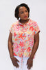 Image of Pure Essence Hawaiian Print Blouse - Multicolor *Take 25% Off*
