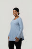 Image of Pure Essence Cable Knit Poncho Two Piece Set - Blue