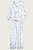 Image of PJ Salvage Doggone Cold Dog Print Pointelle PJ Set - Blue Haze