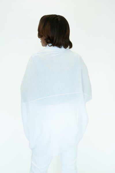 One Size Cocoon Kimono Coverup - White