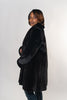 Image of Rippe's Furs Natural Ranch Mink Fur Shawl Collar Stroller - Ranch