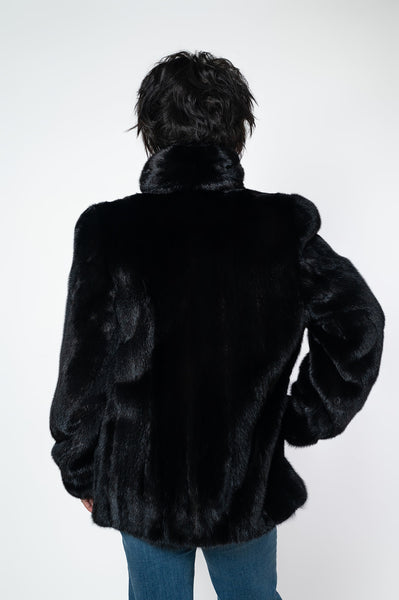 Rippe's Furs Shawl Collar SAGA Mink Fur Jacket - Ranch