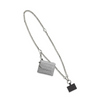 Image of Save The Girls Clip & Go Chain Strap with Zippered Pouch - Silver