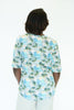 Image of Shana Apparel Plus Size Embellished Palm Tree Print Crinkle V-Neck Top - Multicolor