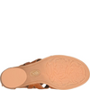 Image of Sofft Coco Back Zip Closure Stacked Heel Gladiator Sandal - Luggage Brown
