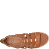 Image of Sofft Coco Back Zip Closure Stacked Heel Gladiator Sandal - Luggage Brown
