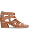 Image of Sofft Coco Back Zip Closure Stacked Heel Gladiator Sandal - Luggage Brown