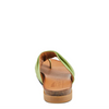 Image of Spring Step Bates Gathered Leather Toe Loop Sandal - Green
