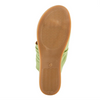 Image of Spring Step Bates Gathered Leather Toe Loop Sandal - Green