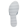 Image of Spring Step Lavona Twist Leather Slide Sandal - Blue