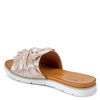 Image of Spring Step Lavona Twist Leather Slide Sandal - Silver