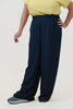 Image of Steven Guy Pull On Wide Leg Airflow Pant - Navy