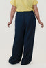 Image of Steven Guy Pull On Wide Leg Airflow Pant - Navy