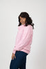 Image of Steven Guy Diamond Knit Cowl Neck Drop Shoulder Sweater - Pink