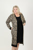 Image of Steven Guy "Twofer" Sweater Dress - Black/Leopard
