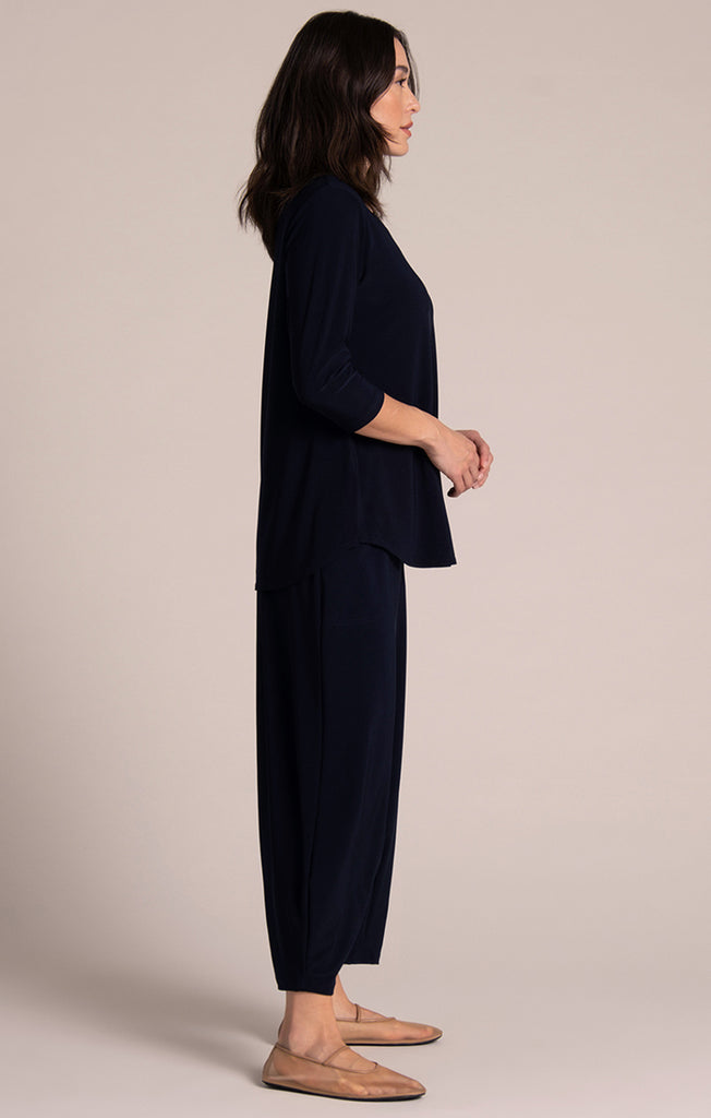 Sympli Go To Classic T 3/4 Sleeve - Navy