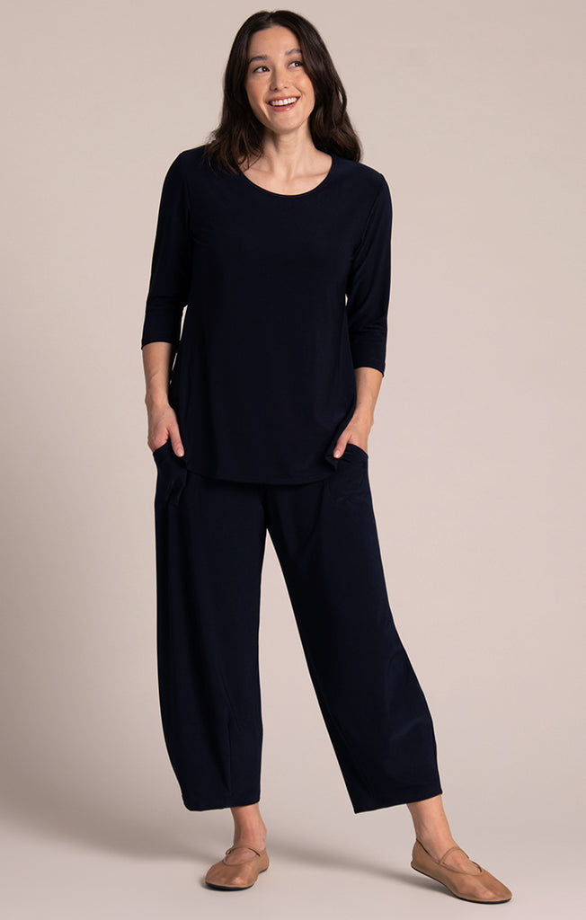 Sympli Go To Classic T 3/4 Sleeve - Navy
