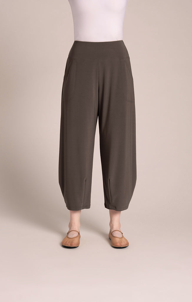 Sympli Narrow Lantern Pant - Tapenade