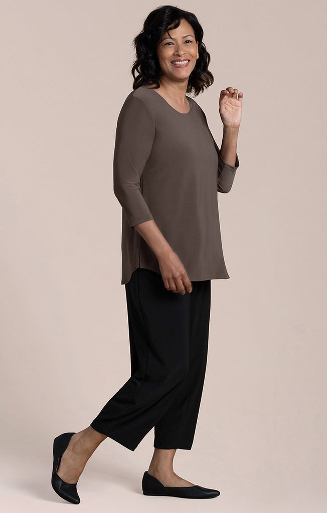 Sympli Sympli Go To Classic T 3/4 Sleeve - Tapenade