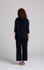 Image of Sympli Revelry Ruched Sleeve Top - Navy