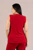 Image of Sympli Go To Narrow V-Neck Tank - Red