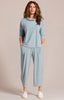 Image of Sympli Slouch Sweatshirt - Stone Blue
