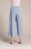 Image of Sympli Side Slit Wide Capri Plus Size - Stone Blue
