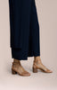 Image of Sympli Splice Double Up Crop Pant - Navy
