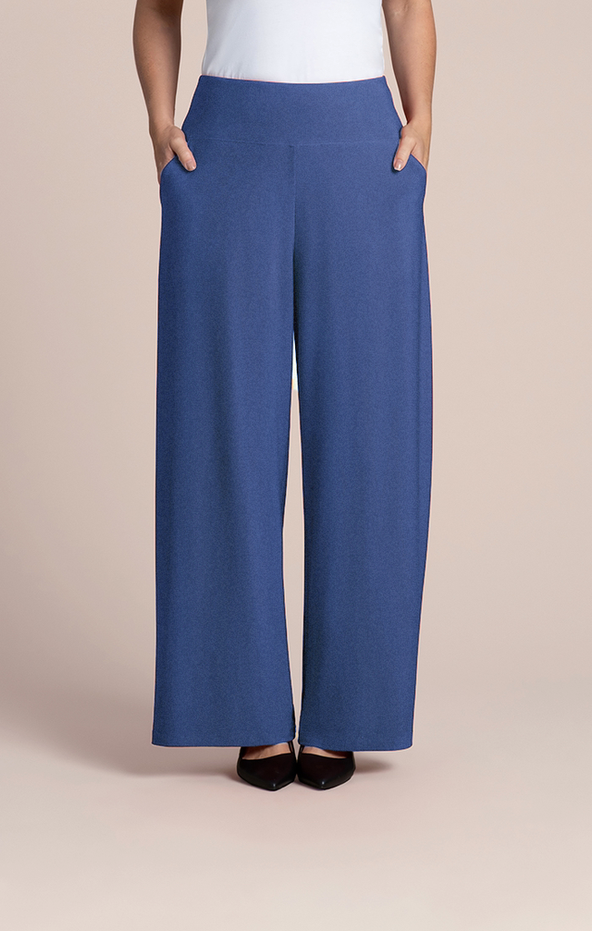 Sympli Easy Wide Leg Pant - Lake Blue