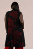 Image of Sympli Grand Duster Placement Print Plus Size - Iris Red/Black