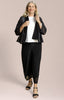 Image of Sympli Honeycomb Mesh Mezzaluna Cardigan - Black