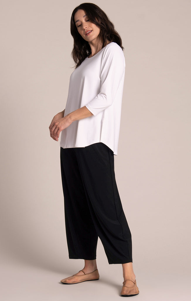 Sympli Narrow Lantern Pant - Black