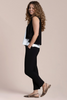 Image of Sympli Pop Cropped Core Vest - Black
