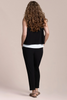 Image of Sympli Pop Cropped Core Vest - Black