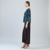 Image of Clara Sunwoo Autumn Foliage Sweater - Turquoise/Brown