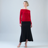 Image of Clara Sunwoo Modern Off Shoulder Top - Red