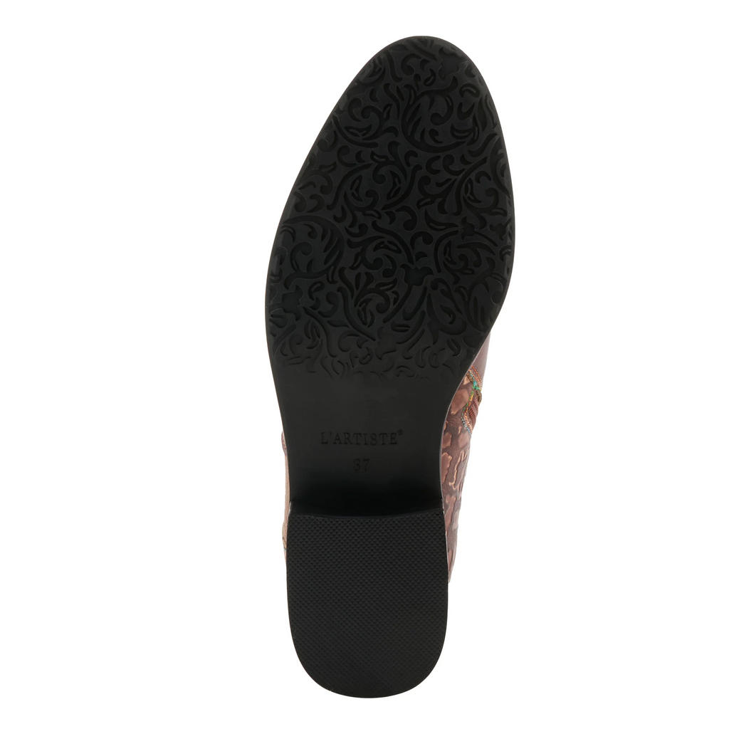 L'Artiste by Spring Step TiaTia Mixed Media Bootie - Brown