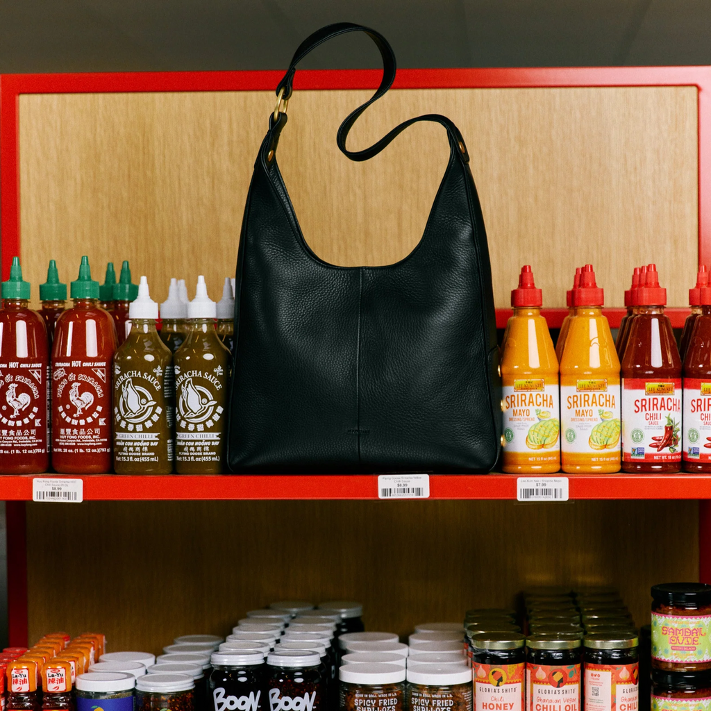 Hammitt Tim Medium Shoulder Bag - Black/Brushed Gold