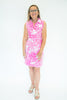 Image of Tabi Sleeveless Split Neck Cotton Dress - Skin Pattern Print