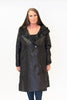 Image of UbU Reversible Hooded Button Front Parisian Raincoat - Flock Swirl/Black