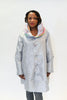 Image of UbU Reversible Hooded Button Front Parisian Raincoat - Mutlicolor/Gray
