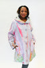 Image of UbU Reversible Hooded Button Front Parisian Raincoat - Mutlicolor/Gray *Take an Extra 20% Off*