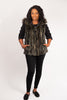 Image of Rippe's Furs Reversible Sculpted Hooded Mink Vest with Fox Fur Trim - Army Green
