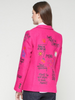Image of Vilagallo Helen Graffiti Tweed Jacket - Pink/Multi