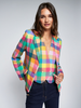 Image of Vilagallo Natalia Blazer - Multicolor Gingham