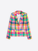Image of Vilagallo Natalia Blazer - Multicolor Gingham