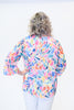 Image of Weavz Wire Collar Button Front Brushstroke Print Jacket - Multicolor